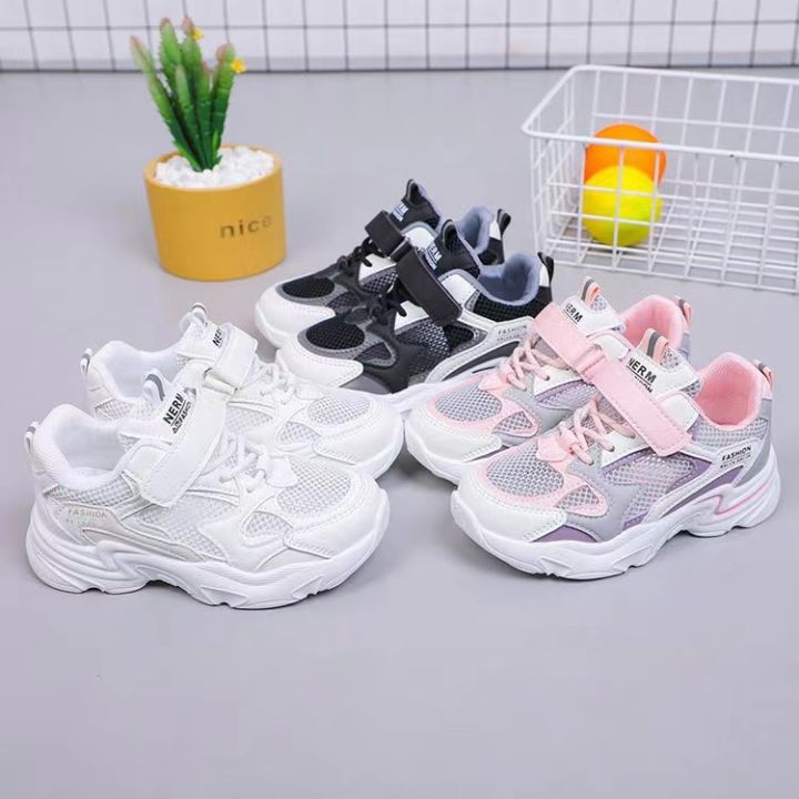 OHHO korean fashion kids shoes velcro sneakers for kids casual running ...