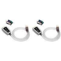 2X USB to RS422 RS485 Serial Port Adapter Cable with Chipset 5 Position Terminal Board for 8