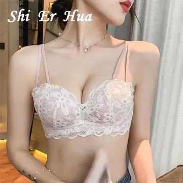 Non-slip Wide Strap Bra Push Up Bralette Wireless Bras No Trace Underwear  For Large Breasts Women - Bras - AliExpress