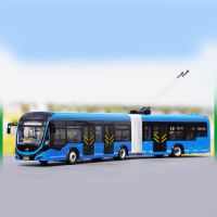 1/42 Yutong Bus Model Diecast Public Transportation New Energy Tram Model Car Bus Trolleybus Toys Gifts