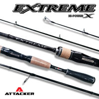 คันตีเหยื่อปลอม ATTACKER รุ่น EXTREME 5.10ฟุต-6.10ฟุต-7.10ฟุต คันเบ็ด ตกปลา คันสปิน คันเบท