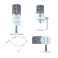 HyperX SoloCast USB Microphone For Streaming ไมโครโฟนสำหรับนักตัดต่อวิดีโอ สตรีมเมอร์ และเกมเมอร์(รับประกันสินค้า 2 ปี)