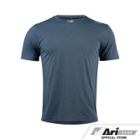 ARI MENS ACTIVE CHILL TEE - NAVY/SILVER/NAVY เสื้อวิ่งชาย อาริ แอ็คทีฟชิลล์  สีกรมท่า