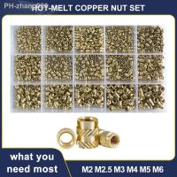 Heat Set Threaded Insert M2 M2.5 M3 M4 M5 M6 Brass Nut Hot Melt Knurled Inserts Double Twill Embedment Copper Nut Assortment Kit