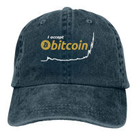 【Vintage cowboy hat】 Large Amount Ready Stock Peaked Adjustable Cap I Accept Bitcoin Btc Year To Date Graph Ledger Nano Wallet Ethereum I Accept Bitcoin Ins Washed Cap 8785