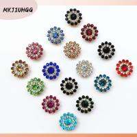 MKJIUHGG 10PCS 14mm หัตถกรรม ที่เป็นประกาย ก้นเหล็ก ตกแต่งเสื้อผ้า ปุ่ม Rhinestone หินแก้วคริสตัล เครื่องประดับหมวก