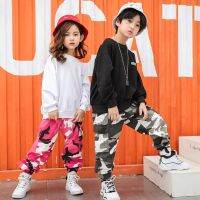 [COD] Childrens hip-hop suit boys trendy camouflage long-sleeved childrens hiphop performance models