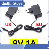 Dgdfhj Shop 9V 1A 1000ma AC 100V-240V DC 9 volt Power supply Adapter Converter For CCTV Charger Switch US/EU plug 5.5mmx2.1 2.5mm