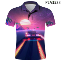 【high quality】  3d Printed Polo Homme Summer Short Sleeve Men Polo Shirt Fashion Casual Art Vaporwave Streetwear Cool Hombre Camisas De Polo size：s-6xl