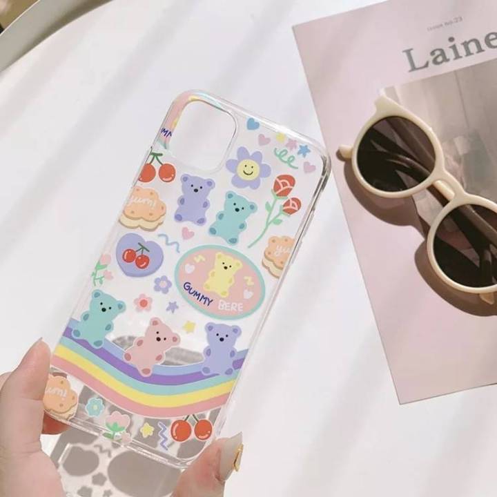 เคสซิริโคนvivo-ลายการ์ตูนหมีพูห์สำหรับรุ่น-vivo-y3-y11-v15-v15-prov17pro-y12-y17-y19-y95-y93-y91i-304