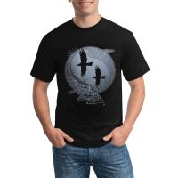 Design Novelty Teeodin Ravens Stylish Viking Norse Huginn And Muninn Creative Mens Comics T-Shirt