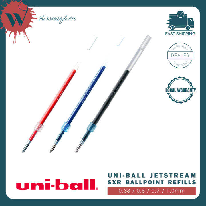 Uniball Jetstream SXR Ballpoint Pen Refills (0.38/0.5/0.7/1.0mm