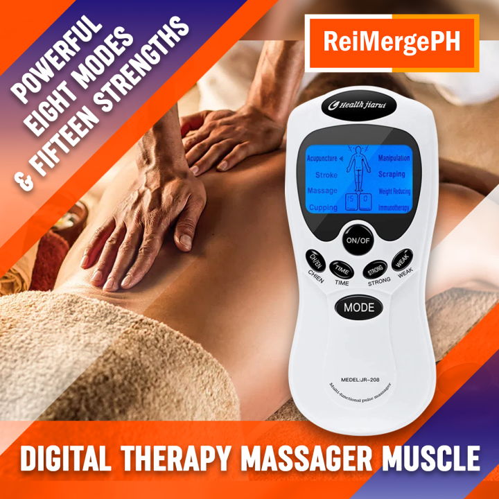 8 in 1 Digital Full Body Acupuncture Machine Electric Therapy, Pulse Muscle  Relax Massager