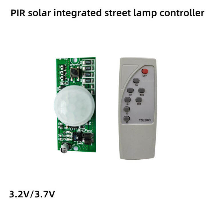 รีโมทคอนโทรล-pir-body-sensor-พลังงานแสงอาทิตย์แบบบูรณาการแผงวงจรไฟถนน-driver-controller