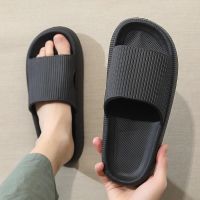 Japans MUJI Coconut Slippers Mens Summer Outerwear Ins Tide Thick Bottom Household Non-slip Sandals MUJI Slippers