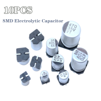 10ชิ้น/ล็อต SMD Electrolytic Capacitor 2.5V 4V 6.3V 10V 16V 25V 50V 100V 1UF 2.2UF 4.7UF 10UF 33UF 47UF 100UF 220UF 470UF 1000ยูเอฟ