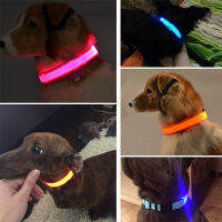 Rechargeable LED Nighttime Safe Blinking Glowing Double Sided Translucent USB Dog Collar Dog Collar Night Dog Collar Glowing