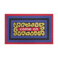 พรมเช็ดเท้าทางเข้าป้องกันการลื่น 16x24 นิ้ว กันสิ่งสกปรก Come On Silk Loop Entry Doormat for Indoor Outdoor
