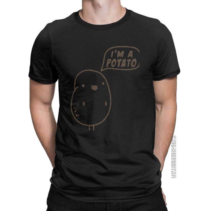 i-am-a-potato-t-shirt-for-men-lgbt-fashion-100-cotton-tees-crew-neck-classic-short-sleeve-t-shirt-printed-clothes