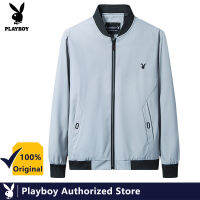 PLAYBOY แขนยาวเสื้อแจ็คเก็ตบอมเบอร์และเสื้อโค้ท