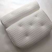 Spa Non-Slip Bath Pillow Cushioned Bath Tub Spa Pillow Bathtub Head Rest Pillow With Suction Cups For Neck Back Bathroom Supply