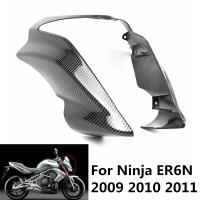 For KAWASAKI ER-6N ER6N 2009 2010 2011 Front Upper Fai Headlight Cowl Nose ABS Plastic Carbon Fiber Pattern