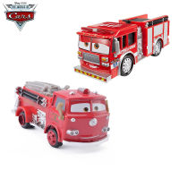 Pixar Cars 2 3 Red Race Fire &amp; Rescue Truck Lightning McQueen 1:55 Diecast Metal Toy Car Kids Birthday Gifts