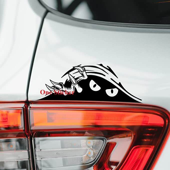 Ready Cutting Sticker Kaca Body Mobil Stiker Jdm Peeking Monster Claws