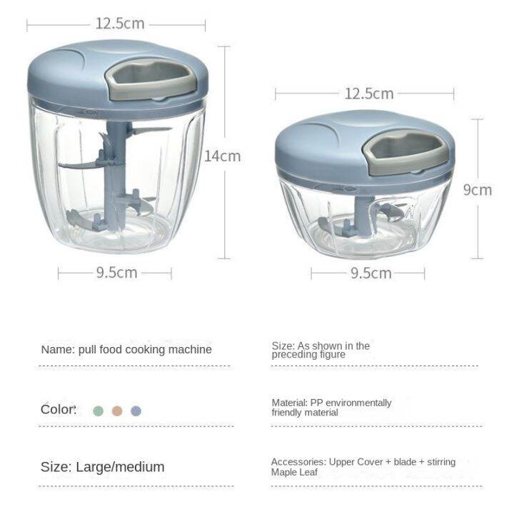 กระเทียม-c-hopper-500900มิลลิลิตรคู่มือหมุนผลไม้ผักตัด-c-hopper-เครื่องตัดกระเทียมบดปอกเครื่องบดเครื่องปั่นเครื่องบดเนื้อ