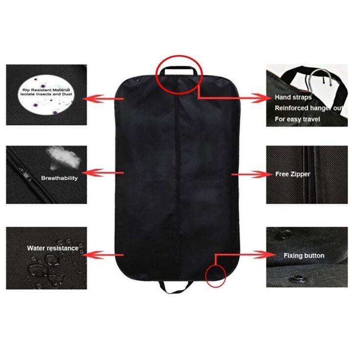 portable-dustproof-non-woven-garment-bag-suit-storage-bag-cover-for-clothes-suit-bag-trunk-black-holdall-dress-jacket-dust-cover