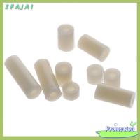 SFAJAI 180Pcs ขนาด10นิ้ว ที่กั้นระยะทรงกลม ไนลอนทำจากไนลอน สกรูเกลียวปล่อย ไม่มีเกลียว ชุดจัดประเภทน็อต M3ฐานสกรู