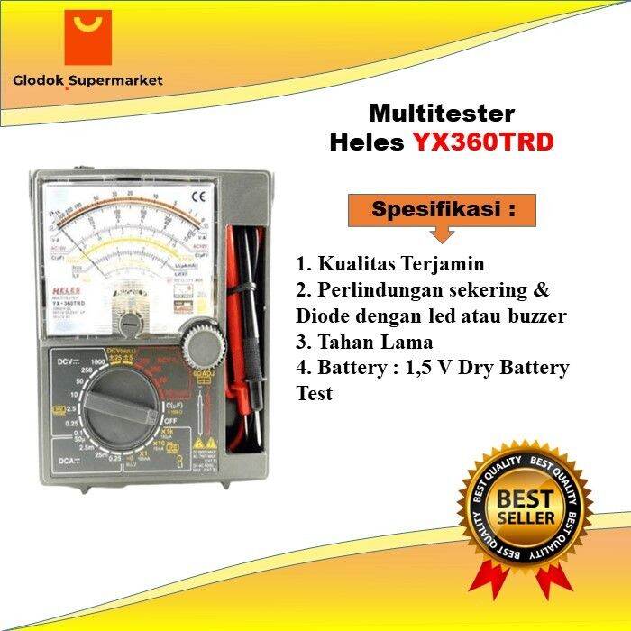 MULTIMETER HELES YX 360 TRD MULTITESTER AVOMETER ANALOG HELES YX360TRD