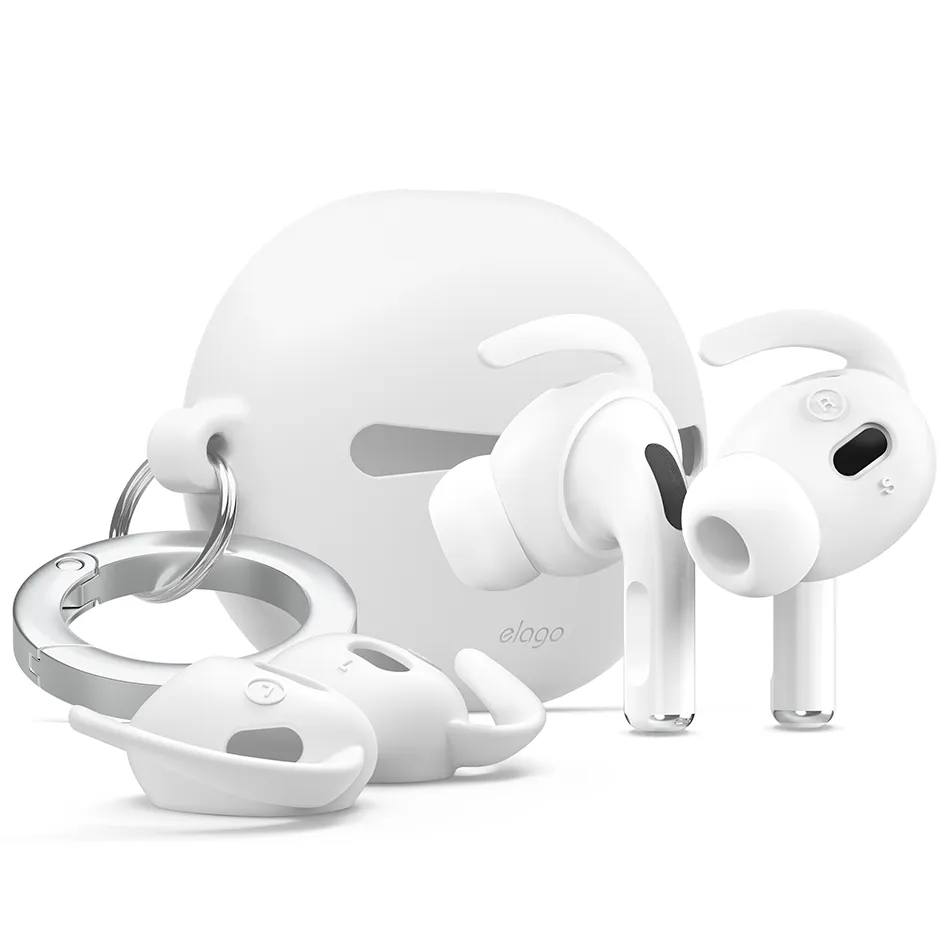 elago AirPods Pro Ear Hooks Designed for Apple AirPods Pro and Designed for AirPods  1 & 2 (White) [US Patent Registered] : : Electronics