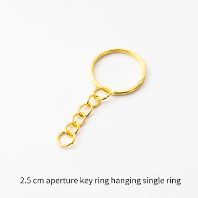 20pcslot Gold Keychain Key ring Hang with Single Ring for jewelry Wholesale
