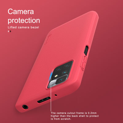 Nillkin Frosted Shield Case for Xiaomi Redmi 1010 Prime Case Cover PC Matte Hard Back Cover for Redmi10 Black Case