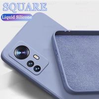 ☁☞ For Xiaomi 12 Case Square Liquid Silicone Rubber Original Protective Case For Xiaomi 12 Pro Cover For Xiaomi 12 Pro Xiaomi 12X