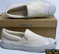 ?รองเท้าCONVERSE JACK PURCELL SLIP ON WASHOUT☑งานแท้ 100% รับประกัน77ปี สวมใส่สบาย รองเท้า รองเท้าลำลอง รองเท้าผู้หญิง