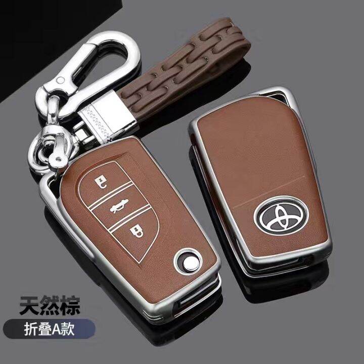 ychic-tpu-pc-toyota-corolla-key-key-pendant-ที่ใส่กุญแจ-พวงกุญแจโลหะ-เคส-keyfob-สำหรับ-toyota-corolla-ralink-camry-chrr-rav4-izoa