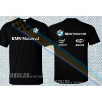 เสื้อยืดแขนสั้นคอกลมBoutique Hot Sale tshirts Team Bmw Motorrad Multifunction Akrapovic Motorcycle O Neck cotton tshirt