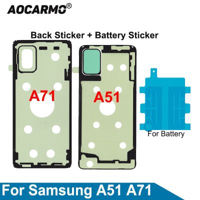 Aocarmo For Samsung Galaxy A51 A71 SM-A7160 SM-A5160 Back Cover Adhesive Battery Sticker Glue Replacement Parts Replacement Parts