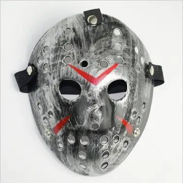 Halloween Mask Jason Voorhees Mask - Costume Mask Prop Horror Hockey One  Size, Cosplay Mask for Masquerade Party Silver : : Toys & Games