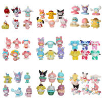 Sanrio รูปอะนิเมะคิตตี้ Kuromi Littletwinstars Cinnamoroll P Ompom Purin Badbadtz-Maru My Melody สก์ท็อปเครื่องประดับของเล่น