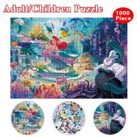 Disney Childrens Educational 500 Pieces Paper Jigsaw Puzzle The Little Mermaid Ariel Kids Adults Cartoon Puzzle Game Toys Gifts