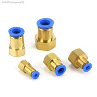 ✴▥ PCF 1/8 1/4 3/8 1/2 BSP Female x Fit Tube OD 8/6/4/10mm Brass Pneumatic Air Hose Quick Connector Push In Coupler Water Gas Oil