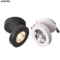 ACETIDE Dimmable 3W5W7W12W COB Lamp Recessed Downlight 360 Degree Rotatable 90degree Foldable LED Spot Light Indoor Lighting