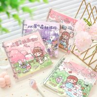 New Arrival 80 Sheets Gird Square Binder Dairy Kawaii Girls Loose Leaf Journal Agenda Notebook Statioinery Gift Set