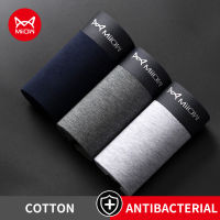 MiiOW Organic Cotton Men Underwear Boxer Shorts Breathable Antibacterial Boxershorts Man Underpants Sexy Male Panties Boxers New