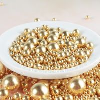 【CW】 50g Edible Colorful Beads Fondant Baking Sprinkles Gold Wedding Decoration Clay