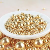 50g 2-14MM Edible Colorful Beads Pearl Sugar Ball Fondant Cake Baking Sprinkles Gold Ball Wedding Cake Decoration Candy Clay