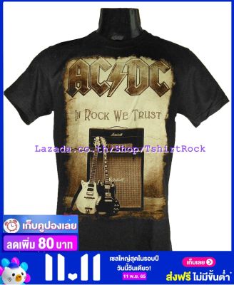 เสื้อวง AC/DC เอซี/ดีซี ไซส์ยุโรป เสื้อยืดวงดนตรีร็อค เสื้อร็อค  ADC1700 สินค้าในประเทศ
